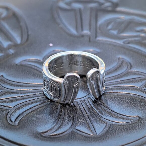 Vintage Chrome Hearts Spinner Scroll Ring - Picture 2 of 4